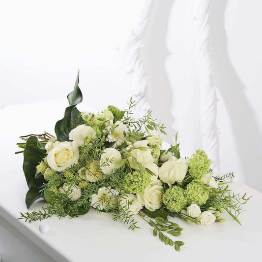 Funeral bouquet white