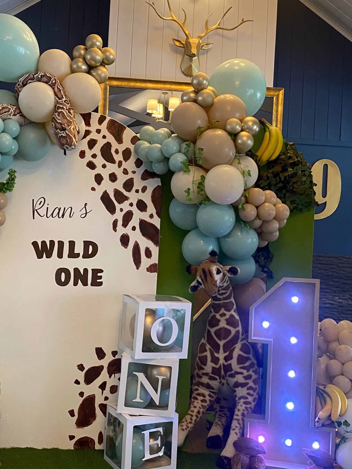 Wild One balloon display
