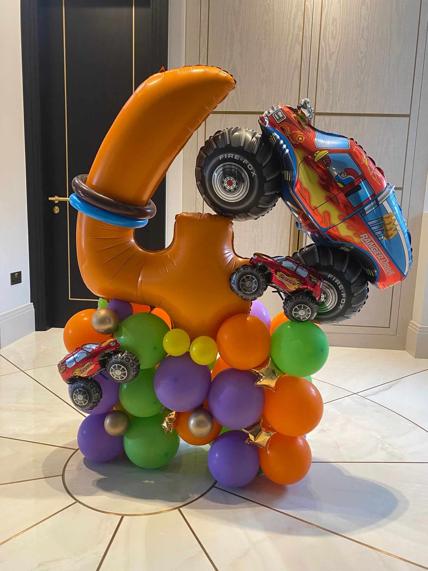 Vehicle double number stack