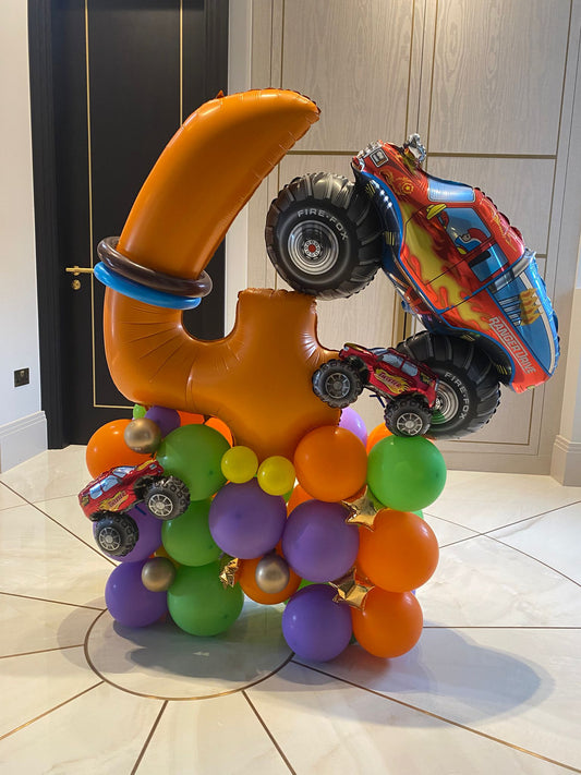 Vehicle double number stack